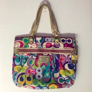 Coach Poppy Pop C Glam Tote [Limited Edition]